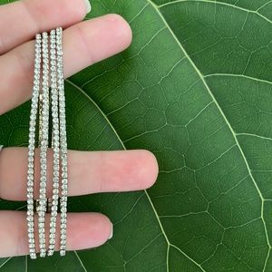 4 stretchy diamond bracelets